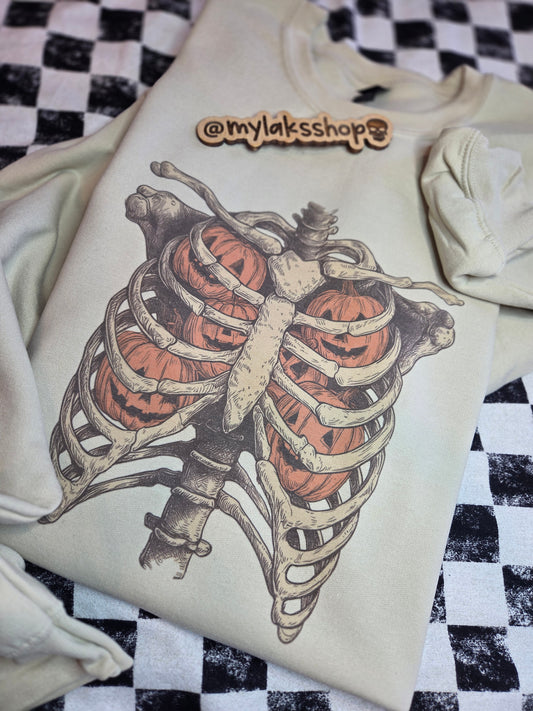 Pumpkin Ribcage